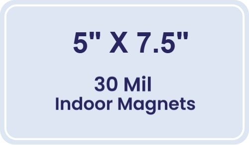 Magnet - 5x7.5 Round Corners - 30 Mil