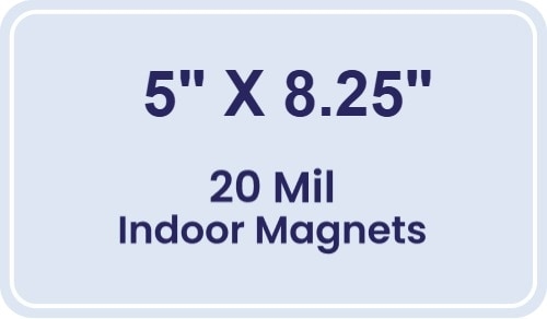Magnet - 5x8.25 Round Corners - 20 mil