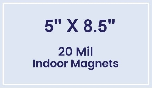 Magnets - 5x8.5 Square Corners - 20 mil - 4 Color Process