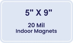 Magnet - 5x9 Round Corners - 20 mil