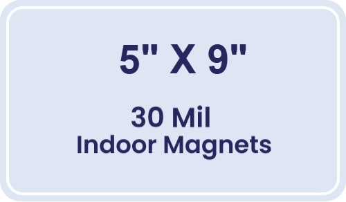 Magnet - 5x9 Round Corners - 30 Mil