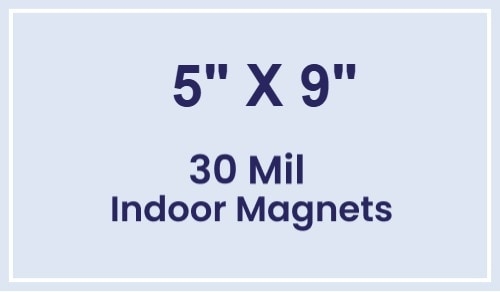 Magnet - 5x9 Square Corners - 30 Mil