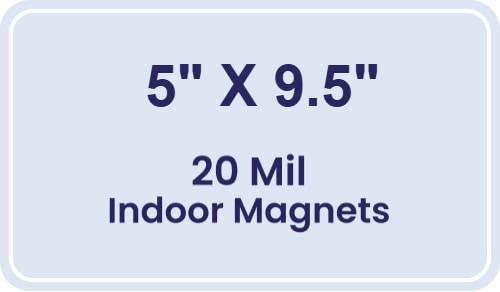 Magnet - 5x9.5 Round Corners - 20 mil