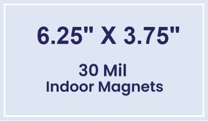 Magnet - 6.25 x 3.75 Square Corners - 30 Mil
