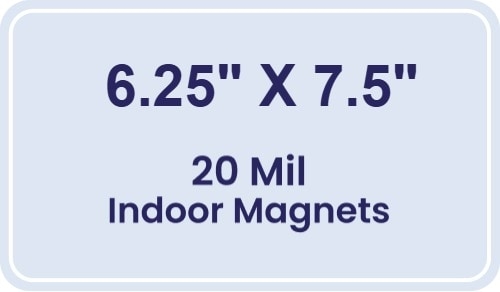 Magnet - 6.25x7.5 Round Corners - 20 mil