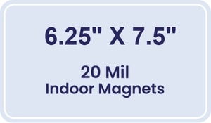 Magnet - 6.25x7.5 Round Corners - 20 mil