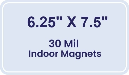Magnet - 6.25x7.5 Round Corners - 30 Mil