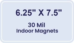 Magnet - 6.25x7.5 Round Corners - 30 Mil