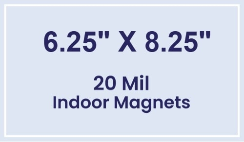 Magnet - 6.25x8.25 Square Corners - 20 mil