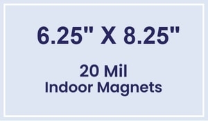 Magnet - 6.25x8.25 Square Corners - 20 mil