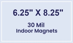 Magnet - 6.25x8.25 Square Corners - 30 Mil