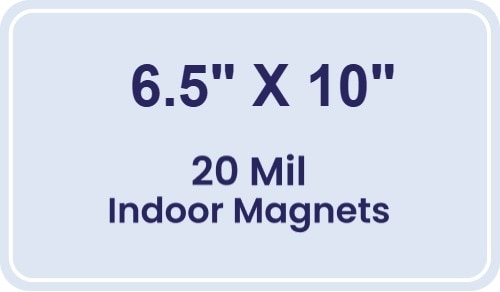Magnet - 6.5x10 Round Corners - 20 mil