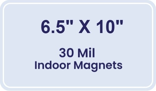 Magnet - 6.5x10 Round Corners - 30 Mil
