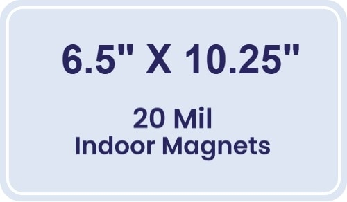Magnet - 6.5x10.25 Round Corners - 20 mil