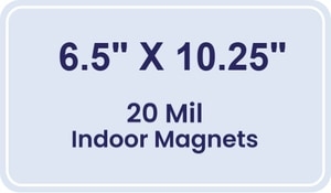 Magnet - 6.5x10.25 Round Corners - 20 mil