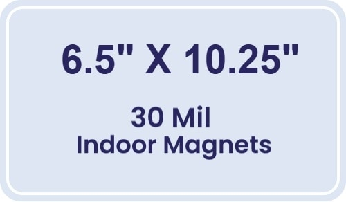 Magnet - 6.5x10.25 Round Corners - 30 Mil