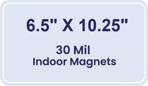 Magnet - 6.5x10.25 Round Corners - 30 Mil
