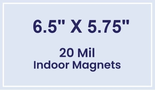 Magnets - 6.5x5.75 Square Corners - 20 Mil - 4 Color Process