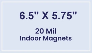 Magnets - 6.5x5.75 Square Corners - 20 Mil - 4 Color Process