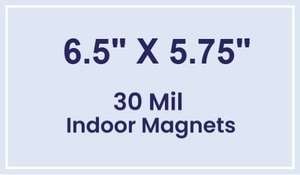 Magnet - 6.5x5.75 Square Corners - 30 Mil