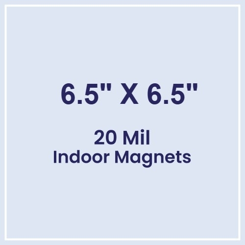Magnets - 6.5x6.5 Square Corners - 20 mil - 4 Color Process
