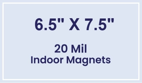Magnet - 6.5x7.5 Square Corners - 20 mil