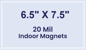 Magnet - 6.5x7.5 Square Corners - 20 mil