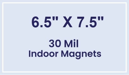 Magnet - 6.5x7.5 Square Corners - 30 Mil