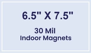Magnet - 6.5x7.5 Square Corners - 30 Mil