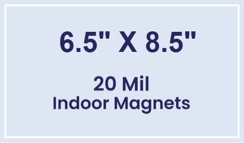Magnet - 6.5x8.5 Square Corners - 20 mil