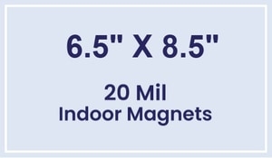 Magnet - 6.5x8.5 Square Corners - 20 mil
