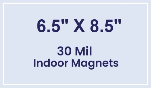 Magnet - 6.5x8.5 Square Corners - 30 Mil