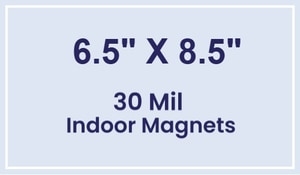 Magnet - 6.5x8.5 Square Corners - 30 Mil