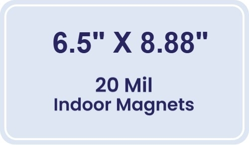 Magnet - 6.5x8.875 Round Corners - 20 mil