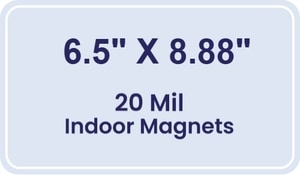 Magnet - 6.5x8.875 Round Corners - 20 mil