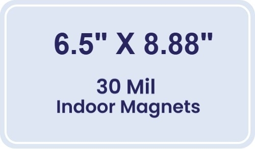 Magnet - 6.5x8.875 Round Corners - 30 Mil