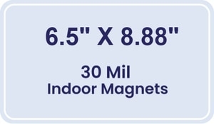 Magnet - 6.5x8.875 Round Corners - 30 Mil