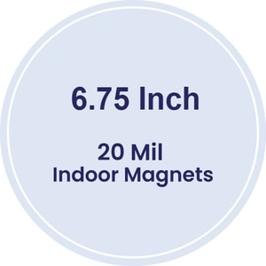 Magnet - 6.75" Diameter Circle - 20 mil