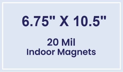 Magnet - 6.75x10.5 Square Corners - 20 mil