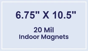 Magnet - 6.75x10.5 Square Corners - 20 mil