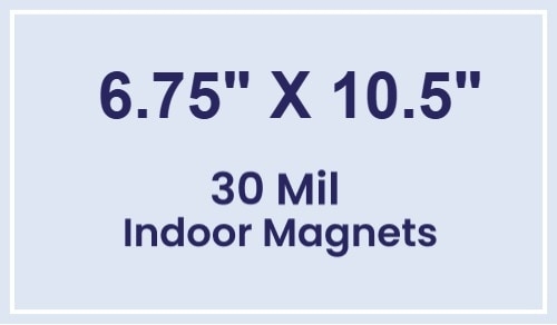 Magnet - 6.75x10.5 Square Corners - 30 Mil
