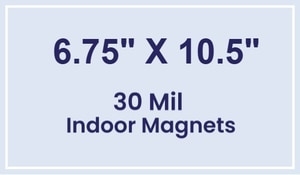 Magnet - 6.75x10.5 Square Corners - 30 Mil