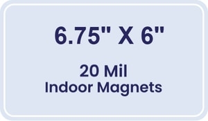 Magnets - 6.75x6 Round Corners - 20 Mil - 4 Color Process