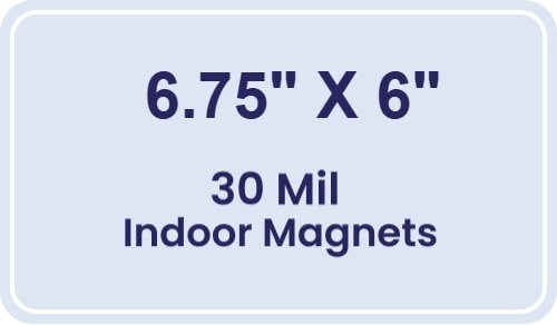 Magnet - 6.75x6 Round Corners - 30 Mil