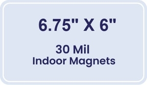 Magnet - 6.75x6 Round Corners - 30 Mil