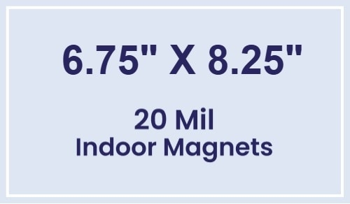 Magnets - 6.75x8.25 Square Corners - 20 mil - 4 Color Process