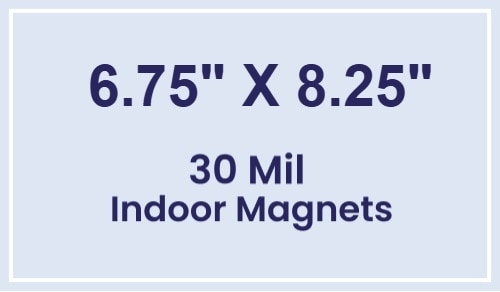 Magnet - 6.75x8.25 Square Corners - 30 Mil