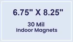 Magnet - 6.75x8.25 Square Corners - 30 Mil