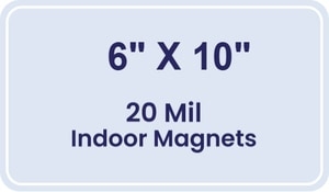 Magnet - 6x10 Round Corners - 20 mil