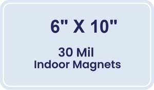 Magnet - 6x10 Round Corners - 30 Mil